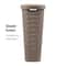 Mind Reader 40L Ventilated Slim Laundry Hamper with Cut Out Handles & Attached Hinged Lid, 2ct.
